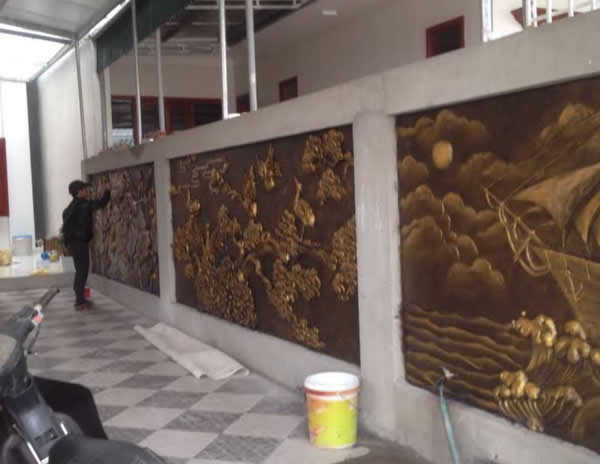 Công ty tiểu cảnh sân vườn Trần Lượng thiết kế và thi công Công trình nhà anh Sơn ở Vinh Tân TP Vinh