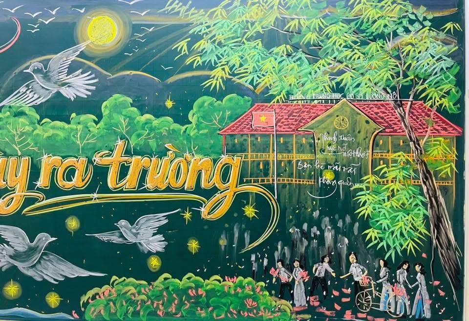 Dịch vụ vẽ b&aacute;o tường, giấy học sinh Vinh Nghệ An